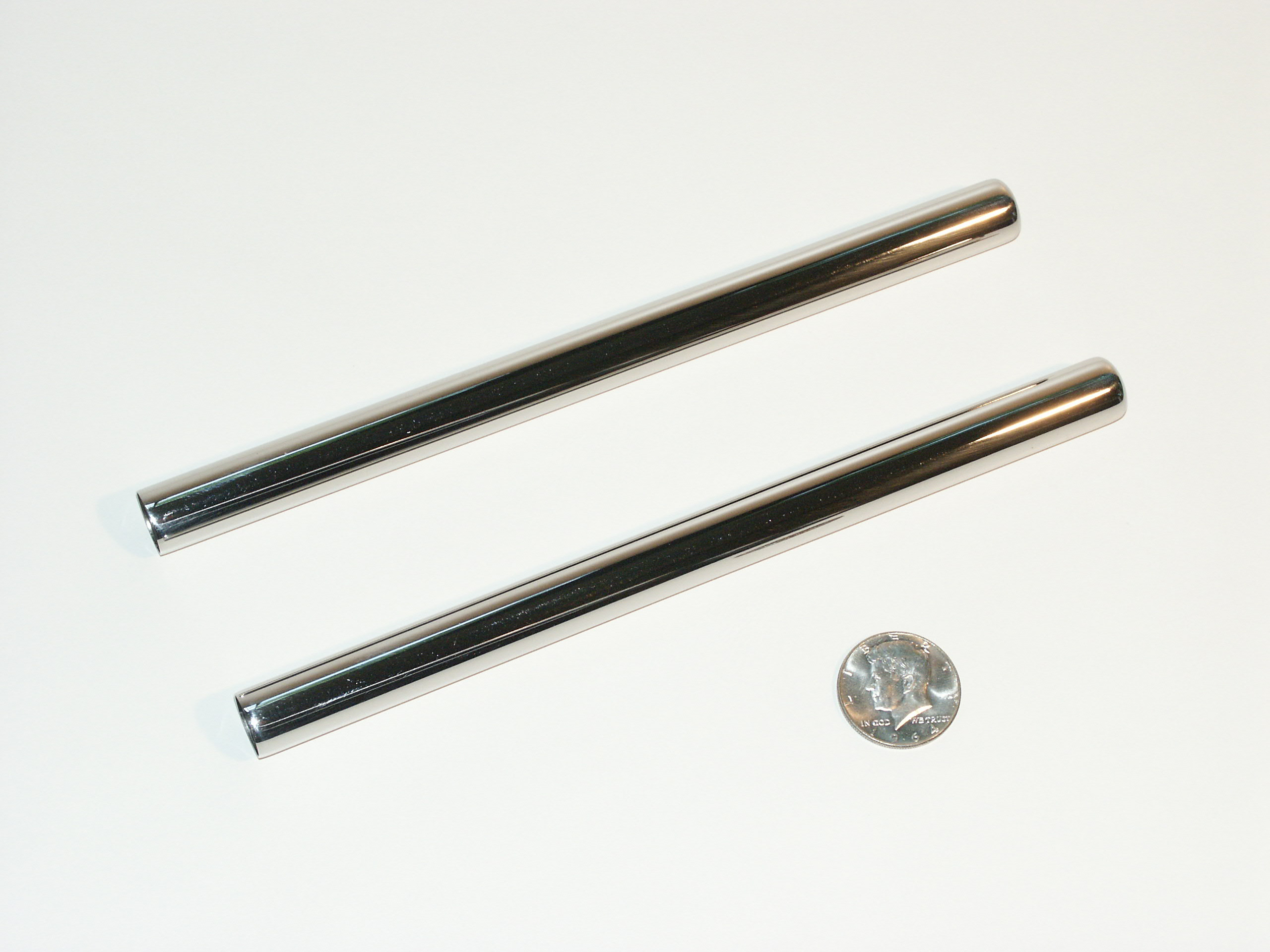Bright Stainless Strut Covers for MGB Bonnet Lift Kits